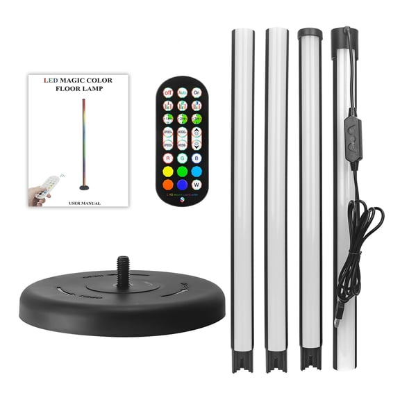 165cm LED RGB Corner Floor Atmosphere Lamp APP Control Sync With Music DIY Dimmable Color Changing Light Mood Lighting ,Easy to Use