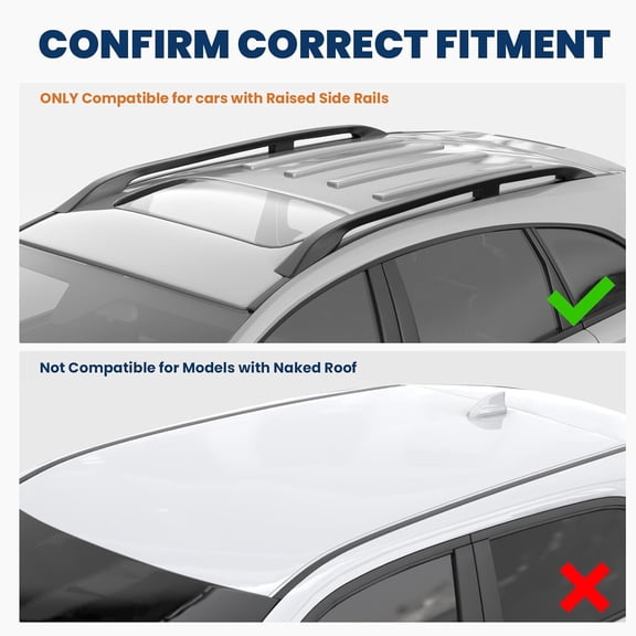 165lbs Aluminum Roof Rack Bars Compatible for 2005-2010 Rooftop Luggage Rack for Bike Canoe Kayak Cargo Box