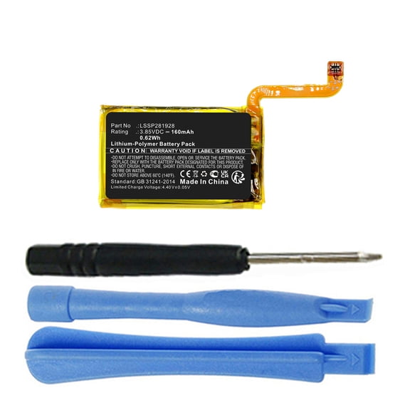 160mAh LSSP281928 Battery Replacement for Fitbit Versa 2 Smartwatch FB507