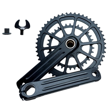 165mm Crankset with 34T-50T Chainring for 9/10/11 Speed Road Bikes for Cycling