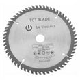 thumbnail image 1 of 165mm TCT circular saw blade silver rotary cutting disc, used for cutting wood with 60 teeth and 1 reduction ring, 1 of 5