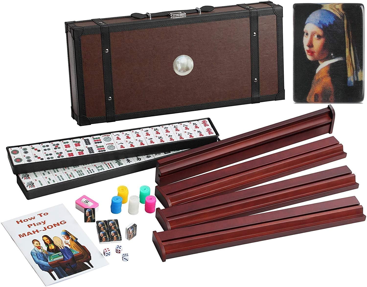 166 American Mahjong High-End Mahjong Suitcase Limited Edition Embedded ...