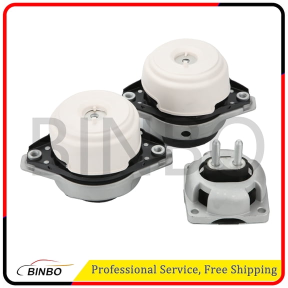 1662405817 + 1662405917 + 1662400518 Engine Motor Mount Support Front Rear Left Right Set