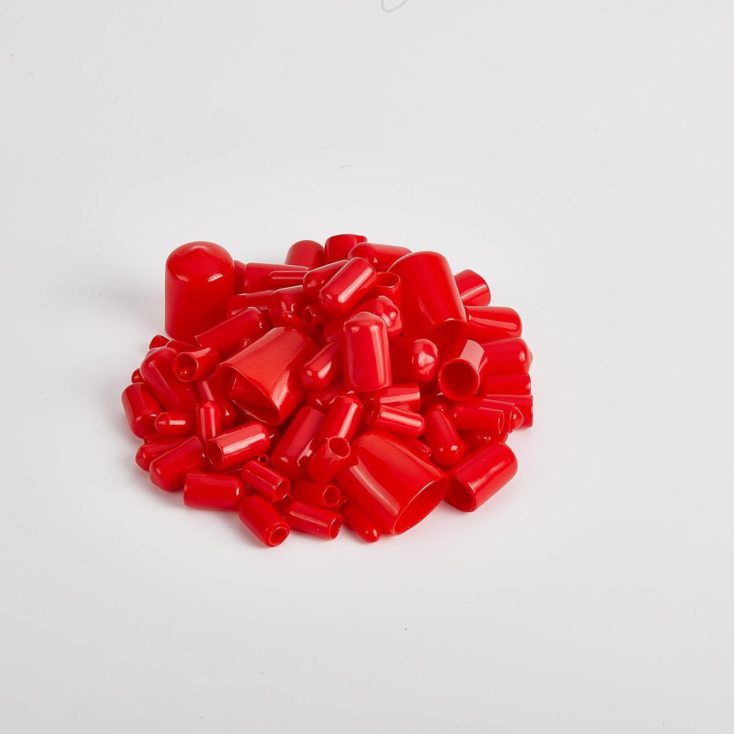 166Pcs 9 Sizes Red High Temp Silicone Rubber Protective End Cap Kit for ...