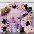 166pcs Pink Black Purple Halloween Balloon Garland Arch kit, Scary