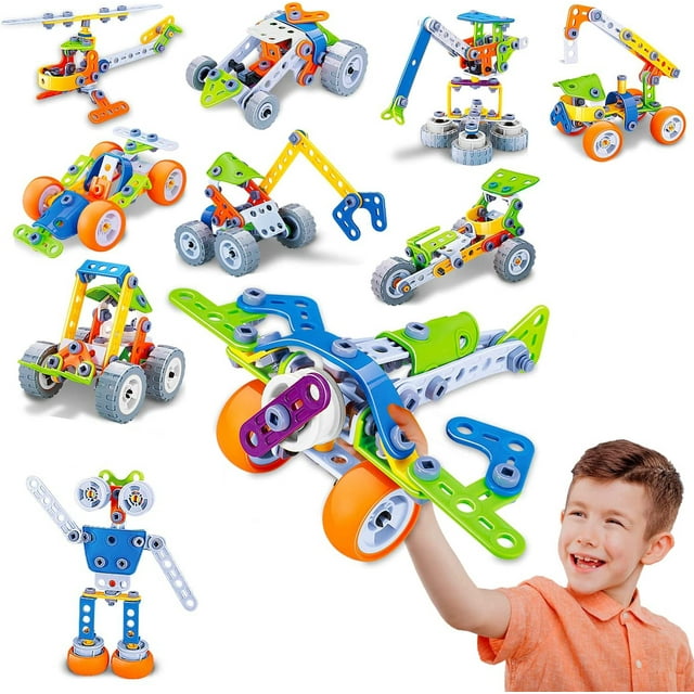 167Piece STEM Building Toy Kit for Boys, Ignite Creativity and