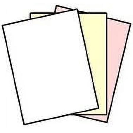 167 Sets NCR Paper, 3 Part, Letter Size Reverse Collated Carbonless Paper 501 Sheets