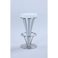 thumbnail image 1 of 1671 Bella Vita "V" Pedestal Bar Stool in White, 1 of 2