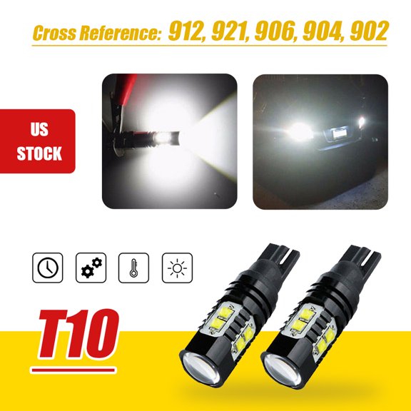 168 194 2825 LED Parking Lamp Light Bulbs White for Honda Toyota Nissan Subaru