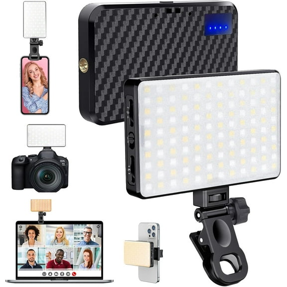 168 LED Selfie Light for iPhone,Portable Phone Light Clip, 3000Mah 3 Modes Rechargeable Alix Earle Lighting for Video Recording,for iPhone,Camera,Laptop,iPad,Video Conference,TikTok,Makeup