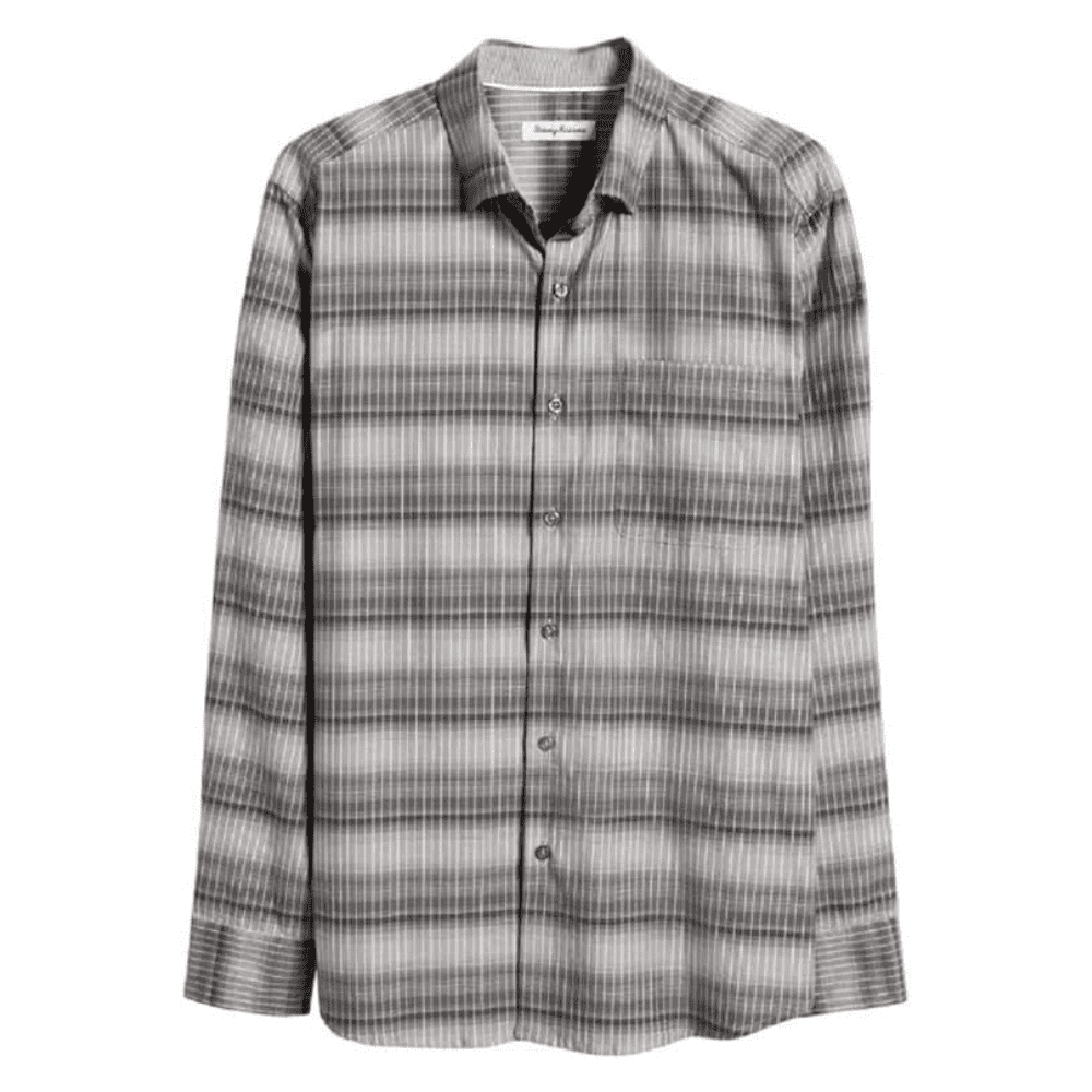 $168 TOMMY BAHAMA Men's XL Lazlo Lux Ombre Stripe Shirt Cotton