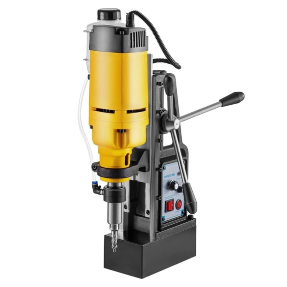 1680W Magnetic Drill Press, 2" Capacity Stepless Speed Core Drill, 0-300 RPM Heavy Duty Boring Machine with Cooling System