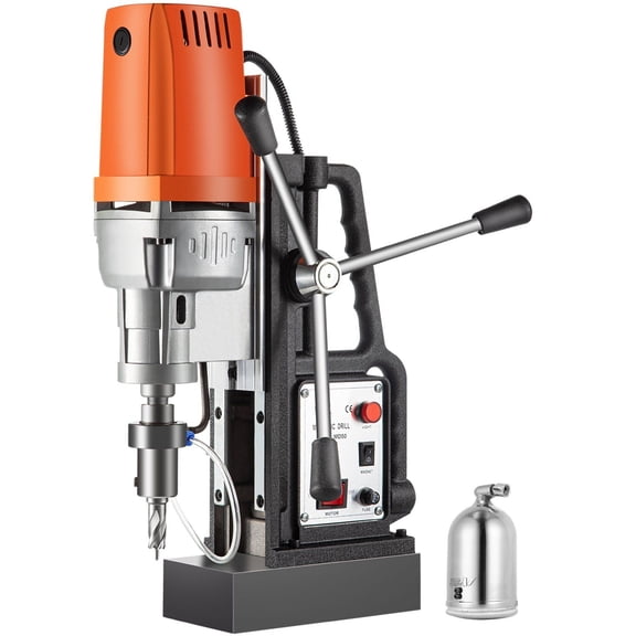 1680W Magnetic Drill Press 2 Inch, 850 RPM Electric Magnetic Drilling System 2900 LBS Force - Industrial Steel Fabrication Coring Tool