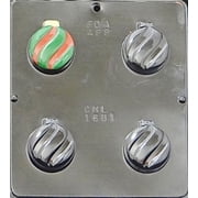 1681 Christmas Ornament Bulb Oreo Cookie Chocolate Candy Mold