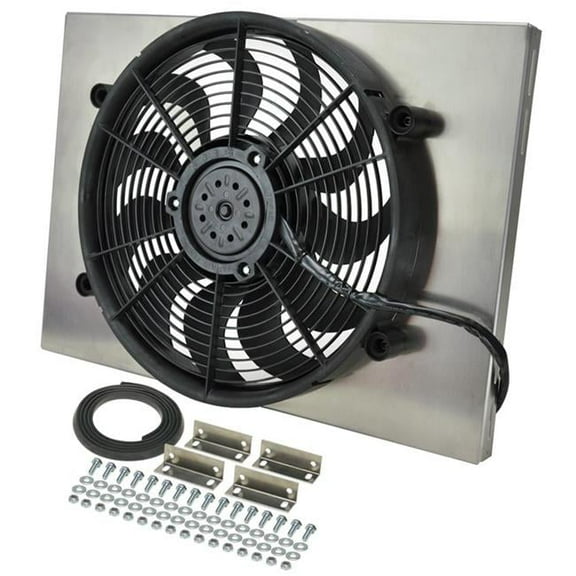 16828 17 x 24 in. RAD Fan with Aluminum Shroud Assembly