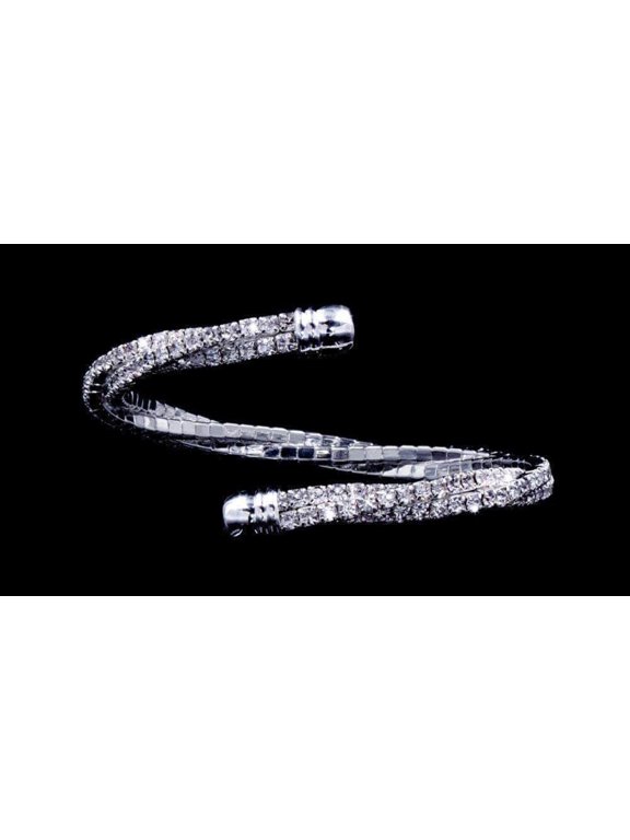 #16837 - Braided Criss Cross Wraparound Coil Bracelet
