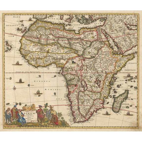 1689 Totius Africae Accuratissima Tabula