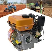 168F Diesel Engine, Single Cylinder Air Cooled Motor 196CC, 2200W Power Diesel Engine for Pump, Generator, Tiller, Lawn Mower, Industrial Machinery Parts