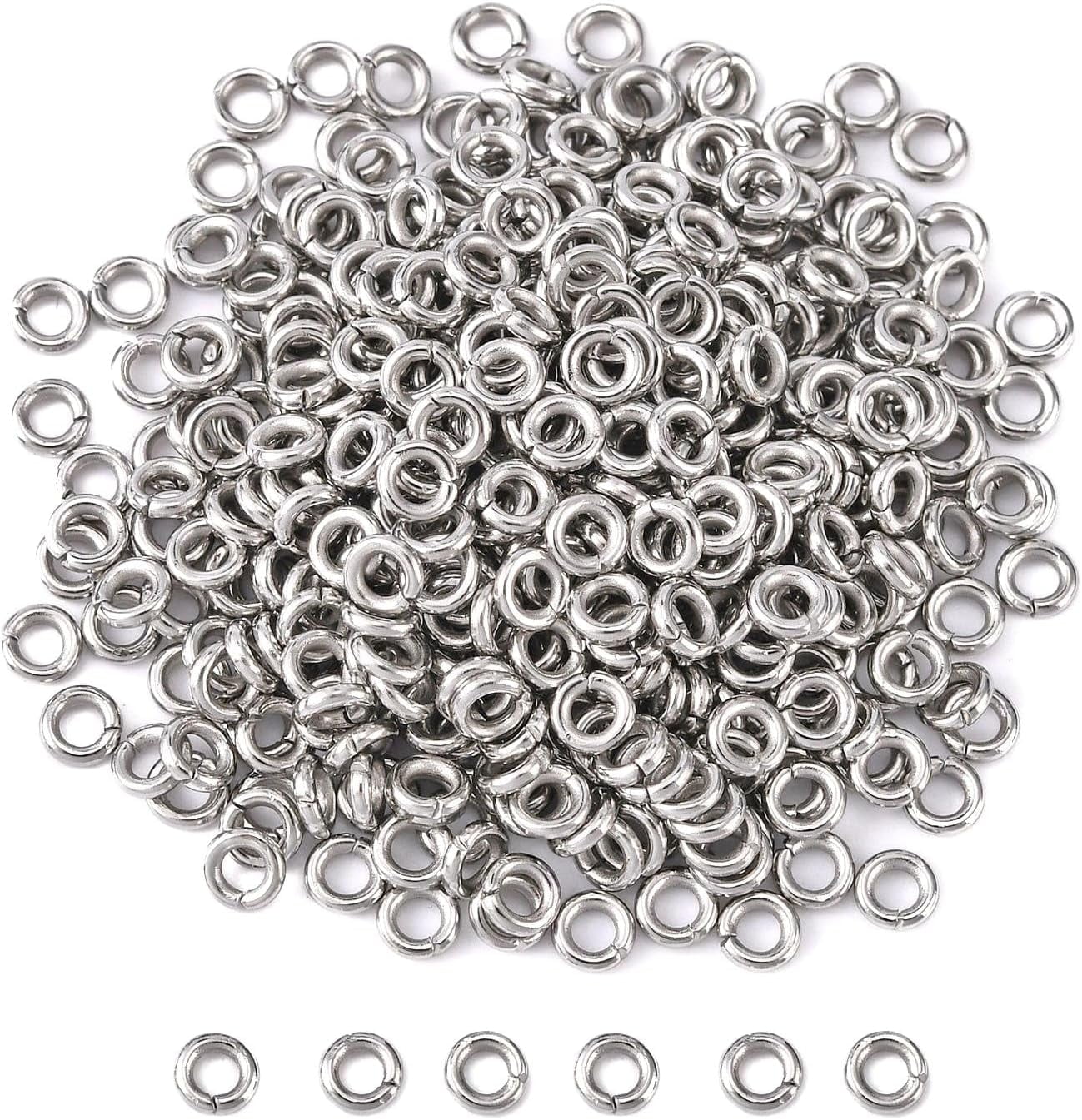 168Pcs 304 Stainless Steel Open Jump Rings 2mm Open Jump Rings ...