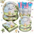 thumbnail image 1 of Baby Shower Party Supplies 168pcs Tableware Set - Paper Plates, Cups, Napkins & Cutlery for 24 Guests, 1 of 6