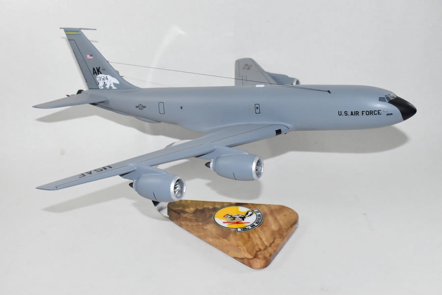 168th Aerial Refueling Squadron 2023, KC-135R, 18 inch Mahogany Model ...