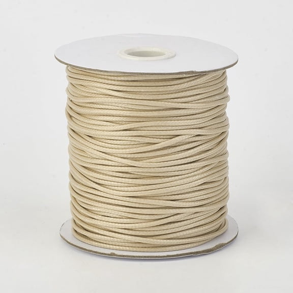 169~175 Yards Waxed Polyester Cord Beading String Threads 1mm Knotting Braiding Round Cord Ropes for DIY Bracelet Macrame Necklace Jewelry Making(Wood) 1roll