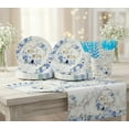 thumbnail image 1 of 169 pcs Blue Wedding Decorations, Mr and Mrs Wedding Disposable Dinnerware, Floral Printed Bridal Shower Plates and Napkins Sets, Paper Plates Cups Party Supplies, Serve 24 Guests, 1 of 8