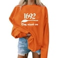thumbnail image 1 of 1692 They Missed One Sweatshirt Halloween Sweatshirts For Women Witch Print Oversized Pullover Tops Casual Long Sleeve Crewneck Sweatshirt, 1 of 6