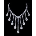 thumbnail image 1 of #16982 - Dripping Rhinestone Necklace, 1 of 2