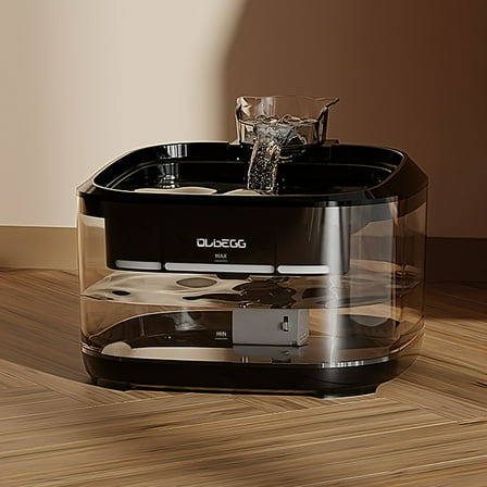 169oz (5L) Large Capacity Pet Water Fountain - Automatic Circulating Dispenser | Silent Operation, Water Filtration for Cats, Dogs & Pets