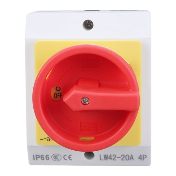 16A/20A Switches Water & Main Switches Circuit Break 4-Pin Rotary Switches with Housing