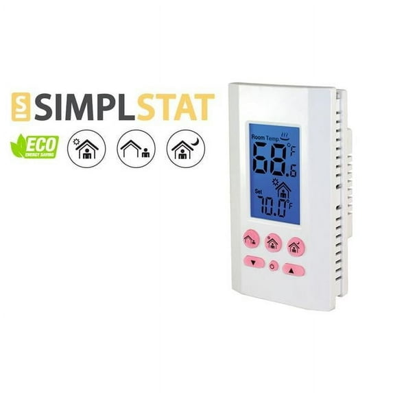 16A 240V Double Pole Simplstat Electronic Thermostat