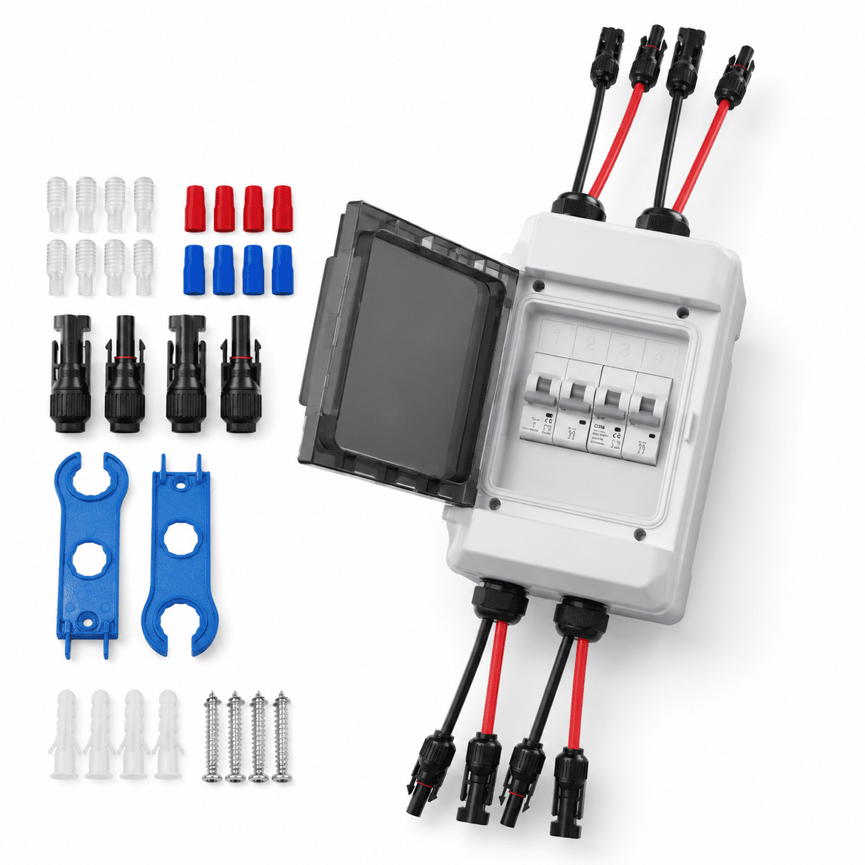 16A 400VDCAC Solar Panel Disconnect Circuit Breaker Box, IP65 ...