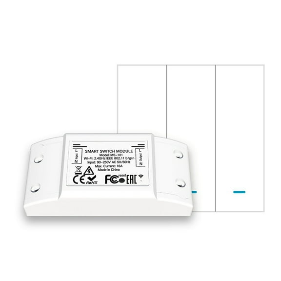 16A Bluetooth Smart Switch with 3 Group Panel Remote Control Industrial-Grade Switch Tuya Smart Home Relay Breaker