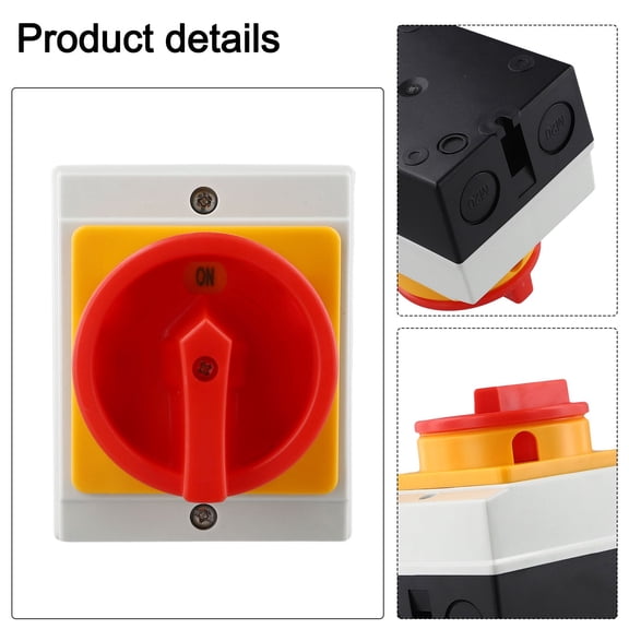 16A IP65 Waterproof Main Power Switch for 3-Pin Circuit Control