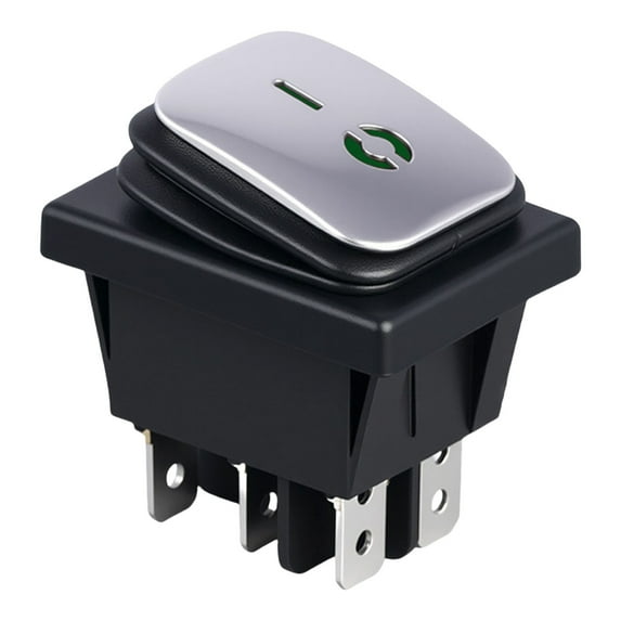 16A LED Lighted Rocker Switches 6 Pin 2 Position Rocker Toggle Switches