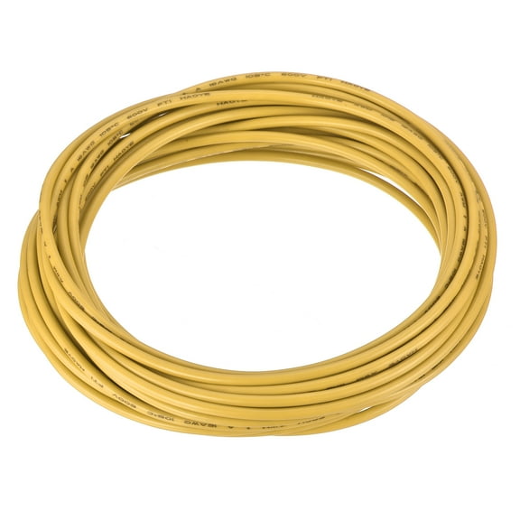 16AWG Wire 16 Gauge Stranded Wire Hookup Wire, UL1015 Tinned Copper Wire 7.5m/25ft Yellow
