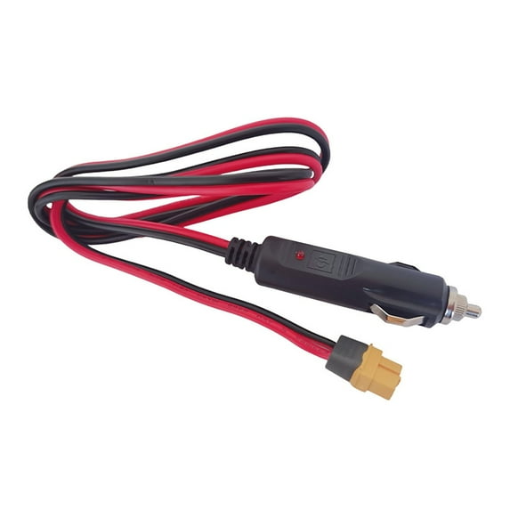 16AWG XT60 Female to Car Cigarettes Lighters Male Cable for Solar Panel and Household Electronics