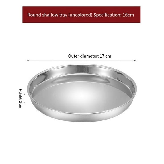 16CM 18CM 34CM Stainless Steel 201 Round Cake Pan for Oven Baking Easy to Clean
