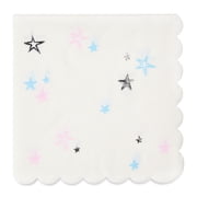 Blue and Pink Stars Disposable Paper Napkins, 16 Pieces, by Way To Celebrate