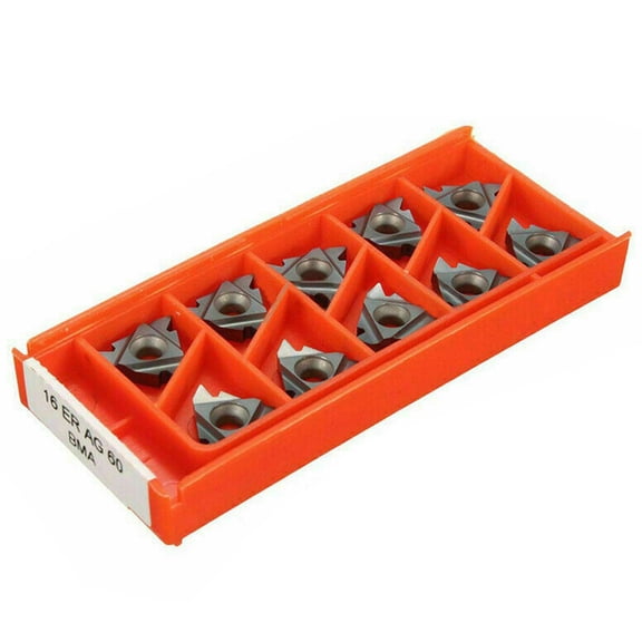 16ER AG60 BMA Threading Inserts 10pcs of Carbide Tools for Precision For Turning and Metalworking Applications
