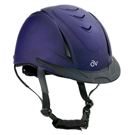 16ER Small Medium Ovation Metallic Schooler Adjustable Horse Riding Helmet Purple