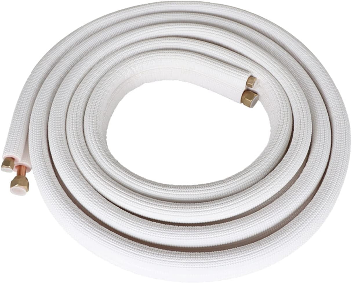 Split Radiator Hose Handdo 16FT Copper Tubing Hose Extension, Insulated Twin Hoses, 1/4 ...