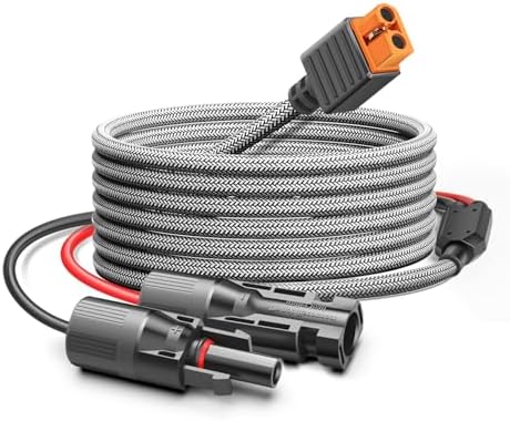 16FT Solar to XT60i Charging Extension Cable: For RC Battery Drones, Solar Generator (EcoFlow River Delta Plus Pro Max, Anker SOLIX 767) - Garden & Patio