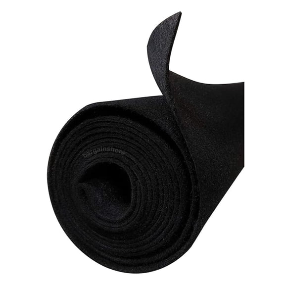 16FT x 3.75FT Black Speaker woofer Box Backed Carpet