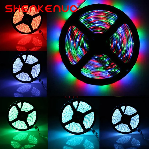16Ft Neon Led Light Glow 3528 String Strip Rope Tube Decor Xmas Party & Room Tv