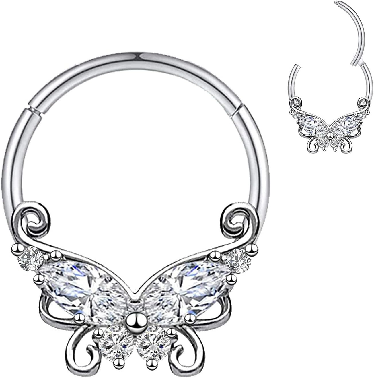 Kit De 3 Anneaux Pour Piercing Cartilage - 16G En Acier 316L - 8mm/10mm - Hélix, Tragus, Lèvre, Septum, Rook, Conch Et Plus