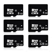 16G/64G/128G TF Memory Card High-capacity C10 Flash Storage Card for Phone，Dash Cams，Video Doorbell Etc，2Pcs/Pack