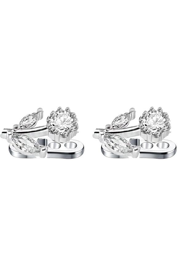 16G CZ Flower Dermal Anchor Tops and Base Grade 23 Titanium Crystal Bee Internally Threaded Dermal Piercing Microdermals Studs Surface Skin Piercing Body Jewelry