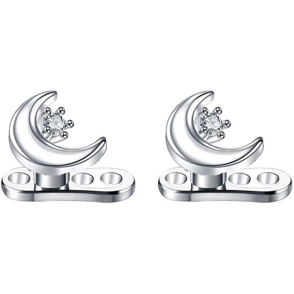 16G CZ Flower Dermal Anchor Tops and Base Grade 23 Titanium Crystal Bee Internally Threaded Dermal Piercing Microdermals Studs Surface Skin Piercing Body Jewelry